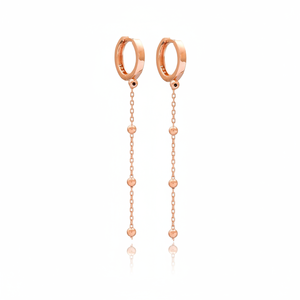 Minimalist Ball Design Long Dangle Earrings Wholesale Handmade 925 Silver Sterling Jewelry - Product Image 2