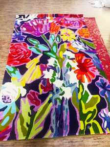 Alfombra Moderna Hecha a Mano, Alfombra de Diseño Contemporáneo para Hogar, Oficina, Hotel, Disponible para la Venta - Product Image 5