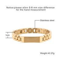 Bracelets pour hommes, ensembles de bijoux pour couples, bracelet de montre à trois perles en acier inoxydable 316L plaqué or 18 carats PVD, design célèbre