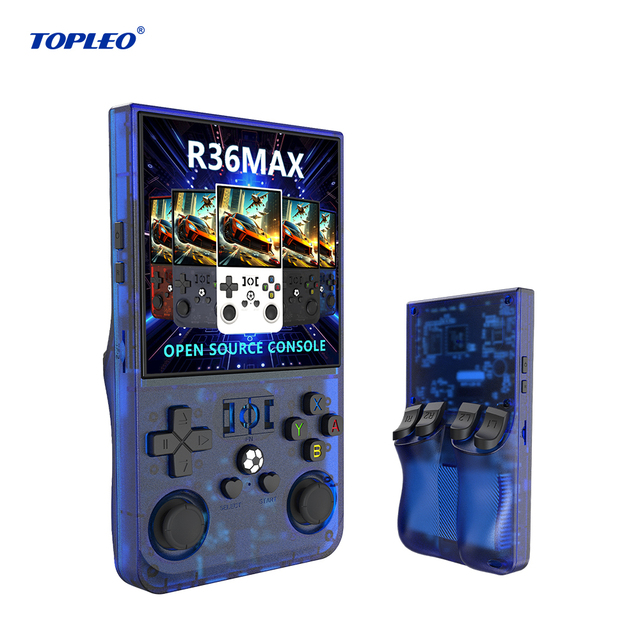 Topleo Portable Retro Wireless Video Game Console 128GB R36 Max Mini Handheld Players with Wi-Fi Communication