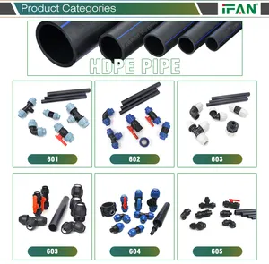 IFAN OEM ODM PP Pipes Fitting Plastic Saddle Clamps PE Pipe Fitting for Irrigation System