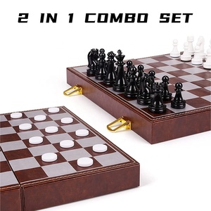 Bộ Cờ Vua Nam Châm Bộ Trò Chơi Cờ Đam Cho Người Lớn Trẻ Em (2 Trong 1) Bộ Cờ Vua Nam Châm & Bàn Cờ Gấp Bằng Da Tiện Dụng - Product Image 6