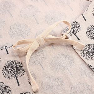 Pintura caliente <span class=keywords><strong>Chef</strong></span> Cocina Jardín Mujeres Hombres Lino Babero Bolsillo Ajustable Rayas Planta Barista Delantal - Product Image 4