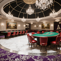 Décoration d'hôtel et de maison, tapis, moquette murale Axminster, vente en gros de laine et de nylon, utilisation en salle de billard de casino