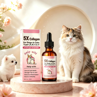 Fournisseur chinois de gouttes aromatisées au saumon pour la perte de poils saisonnière, gouttes de collagène et de biotine