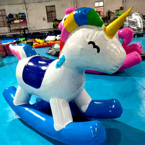 <span class=keywords><strong>Cheval</strong></span> à <span class=keywords><strong>bascule</strong></span> gonflable en PVC <span class=keywords><strong>pour</strong></span> enfants, jouets aquatiques, usage commercial <span class=keywords><strong>pour</strong></span> adultes et enfants, installations de parc d'attractions EN14960 - Product Image 1