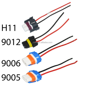 9012 H11 xe dẫn ánh sáng bóng đèn ổ cắm 9006 9005 Đèn chủ kết nối tự động ánh sáng bóng đèn Adapter cơ sở Cáp HB3 Đèn chủ - Product Image 6