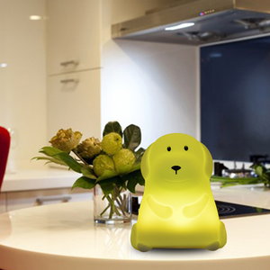 Kids Animal Night Light 7 Color Changing 3 Modes Breathing Effect USB Rechargeable Silicone Safe Baby Nursery <strong>Lamp</strong> - Product Image 5