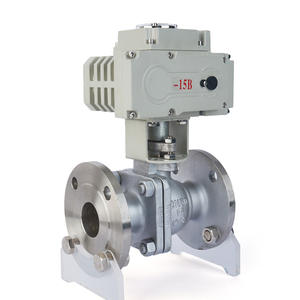 Válvula de Bola con Brida de Acero Inoxidable Eléctrica Q941F-16P304, Válvula de Corte/Regulación a Prueba de Explosiones para Altas Temperaturas - Product Image 3