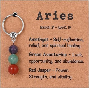 Llavero de Cristal con Constelación Zodiacal, 12 Signos del Horóscopo, Llavero de Piedra Natural, Accesorios de Joyería de Moda para Mujer - Product Image 5