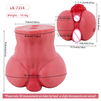 LUUK En gros Masturbateur masculin réaliste en forme de fesses de cheval, à double orifice (anal et vaginal), avec grande poche vaginale artificielle pour hommes