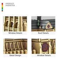 Wange 5210, Bloques de Construcción de la Catedral de Notre Dame de París, Modelo de Bloques para Niños, Unisex, Juego de Bloques de Construcción Educativos de Plástico