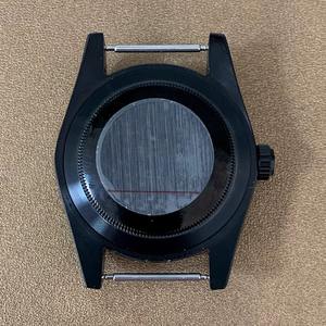 Montre automatique en acier inoxydable avec lunette noire PVD de 39 mm, mouvement automatique NH35/NH36, pièces de rechange pour montre - Product Image 2