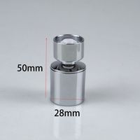 Aérateur de robinet d'évier de cuisine en laiton à double fonction de style moderne Adaptateur d'air pivotant à 720 degrés pour salle de bain en laiton durable