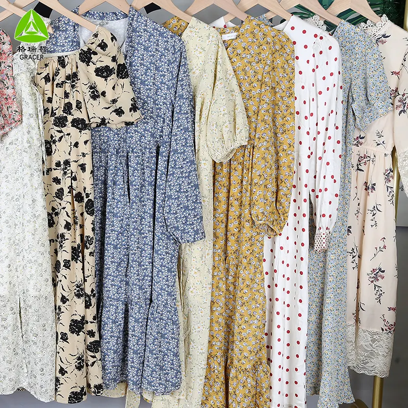 Premium Usado Roupas Fardos Vestido De Seda Usado Ukay Ukay Segunda Mão Roupas Para As Mulheres