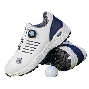 Chaussures de golf classiques sportives pour hommes, légères, respirantes, confortables, à crampons, tendance mode printemps été automne, décontractées, sportives, en PU - Product Image 2