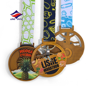 Médaille de sport personnalisée Longzhiyu avec logo, en métal découpé, pour football, basketball, compétition, récompense sportive - Product Image 5