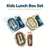 Boîte à lunch pour enfants très vendue en Afrique avec gourde et ensemble cuillère-fourchette pour l'école Côte d'Ivoire Congo Cameroun Nigéria