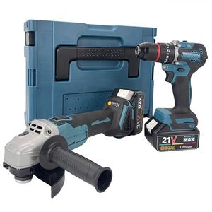 Yofidra Gerinda sudut elektrik 100mm, alat pemotong Gerinda poles DIY nirkabel 3 gir 11000rpm 2000mAh - Product Image 2