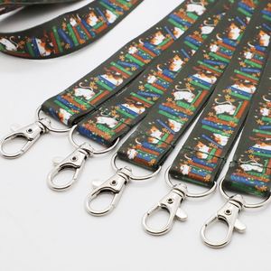 Wholesale Personalized Business Office Employee Neck <b>Lanyard</b> Keychain Custom Company Logo Printed <b>Polyester</b> ID <b>Lanyard</b> - Product Image 2