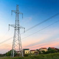 Prix usine : Tour de distribution d'énergie en acier cornière et en acier tubulaire, durable, pour la mise à niveau des postes de transformation ruraux et l'extension de réseau