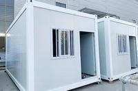 Maison conteneur préfabriquée moderne et écologique en panneaux sandwich, pour chambre, bureau, atelier, maison de bureau, résistant au vent et léger