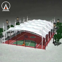 Carpa para Cancha de Pádel y Baloncesto al Aire Libre, Techo Flexible para Cancha de Tenis