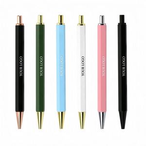 Luxury Metal Ballpoint <b>Pen</b> Custom Logo Hexagonal Click <b>Pen</b> for Business and Promotional Gifts - Product Image 1