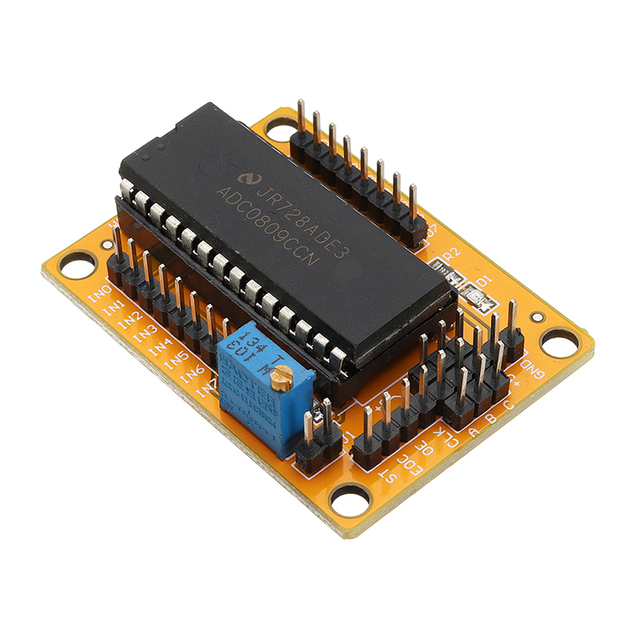 ADC0809 Module 8-bit 81 Parallel AD Board Analog-to-digital Conversion Program Digital Voltmeter