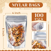 Sac Mylar transparent à fermeture éclair personnalisée en aluminium pour emballage alimentaire de noix, graines, fruits secs et bonbons – Offre Spéciale