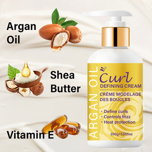 Crème de boucles pour les cheveux Crème de définition de <span class=keywords><strong>curling</strong></span> Produits de coiffage Crème de définition de boucles africaines de longue durée - Product Image 1