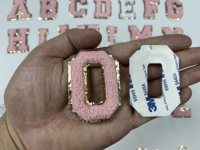 avec Logo, bordure dorée, lettre anglaise A-Z, Alphabet adhésif à repasser, appliqués, vêtements, Patch de lettre Chenille