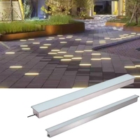 Nouvelles dalles lumineuses LED étanches pour sol, design innovant, IP67, couleur RGB, Ra80, 50 000 heures, carrées/rectangulaires/circulaires, en acier inoxydable