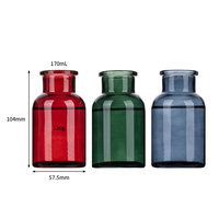 Diffuseur d'arômes en verre artisanal de qualité supérieure avec couvercle décoratif pour l'affichage de parfums d'huiles essentielles de luxe