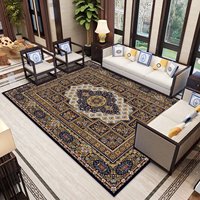 Tapis décoratif pour salon, rembourré, antidérapant, résistant à la saleté, à poils ras, adapté aux animaux domestiques, épaisseur 6 mm, pour la maison et le camping, fabriqué à la machine