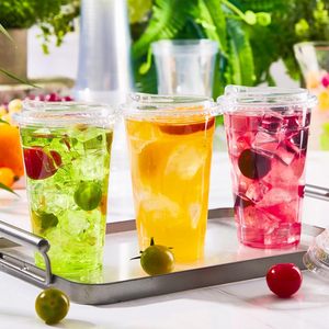 Film d'étanchéité jetable en gros pour gobelets à café transparents Boba Tea avec logo personnalisé en forme de U, 16 oz, 12 oz, 32 oz, avec couvercle - Product Image 6