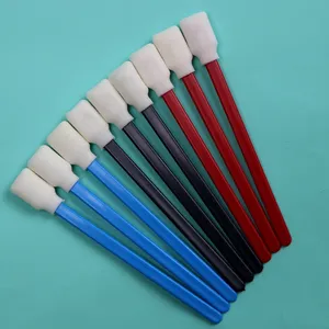 707 Lint Free Square Sponge Stick Mimaki Printer Cleaning Foam Swab with Red Handle