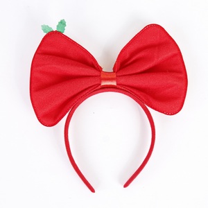 Serre-tête de Noël personnalisable écologique avec nœud à paillettes pour bonhomme de neige, décorations en plastique et tissu non tissé - Product Image 4