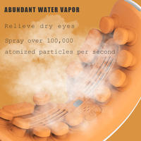 Appareil de soin des yeux, atomisation hydratante, massage électrique par acupression, compresse chaude intelligente, chaleur nano-vapeur, masseur oculaire