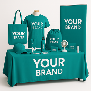 Event Promotion Gift Box with Custom T Shirt Mug Notebook and Lanyard for Roadshows and Seminars