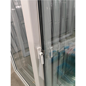 80 loạt cửa sổ trượt <span class=keywords><strong>uPVC</strong></span> tác động bão Thiết kế tiết kiệm năng lượng PVC cửa sổ kính đôi với màn hình bay cho tầng hầm nhà - Product Image 3