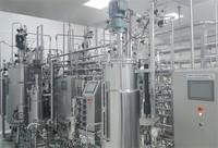 Bioréacteur à échelle pilote ligne de production d'acide citrique machine à levure réservoir standard fermenteur bioréacteur 100L