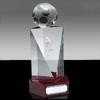 Tasse de football et de Sport personnalisée en cristal, coffret cadeau gratuit à gravure, nouvelle collection