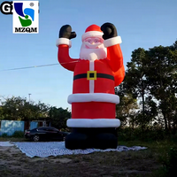 Sac à dos Noir Décoration de Noël Gonflable Père Noël Vieil Homme