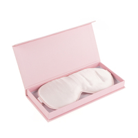 Masque de sommeil en satin de soie double face avec bande élastique respirante, logo personnalisé, masque de sommeil en satin de soie pour voyage