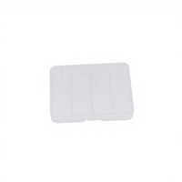 Boîte de rangement transparente carrée en PP, ABS, PET avec séparateurs ajustables pour hameçons, lignes, perles et accessoires de pêche