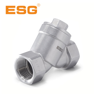 Válvula de Retención de Resorte Tipo Y de Acero Inoxidable ESG 304 con Rosca Interna, Válvula Unidireccional para Agua y Vapor DN15 a DN50 - Product Image 1