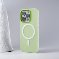 Étui de téléphone magnétique mat mignon pour iPhone 17 16 15 14 13 12 11 Pro Max Air luxe bonbons charge sans fil étui de protection souple