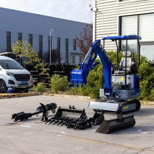 Livraison Gratuite <span class=keywords><strong>Mini</strong></span>-Excavatrice Compacte de 1,2 Tonne avec Connecteur Rapide, <span class=keywords><strong>Marteau</strong></span> Hydraulique, Broyeur, Type Chenillé, Moteur Principal - Product Image 6