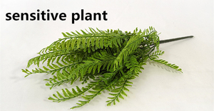 Fern en plastique pour plantes vertes, feuilles de gazon péruvien, pour usage mural, 45cm de long, 50 pièces - Product Image 4